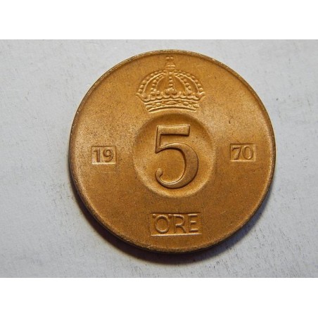 Švédsko 5 Öre 1970 U XF č36390
