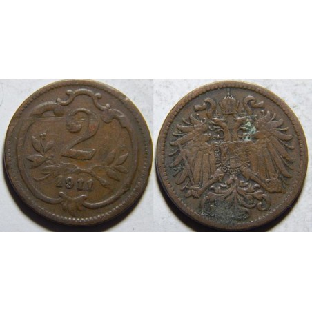 František Josef I. 2 Heller 1911 F č30246