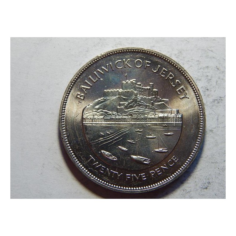 Jersey 25 Pence 1977 UNC č36348 Jersey 25 Pence 1977 UNC č36348