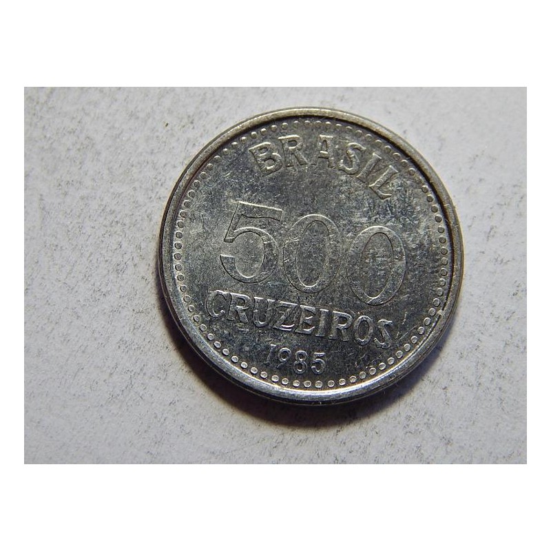 Brazílie 500 Cruzeiros 1985 XF č27076 Brazílie 500 Cruzeiros 1985 XF č27076