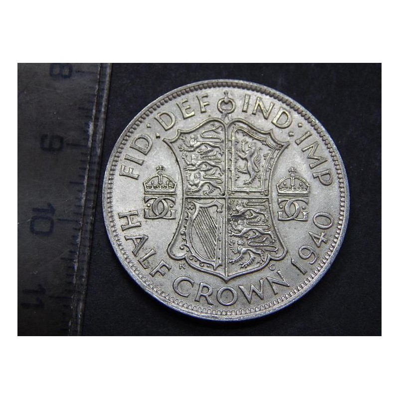 Anglie ½ Crown 1940 Ag UNC č36103 
