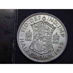 Anglie ½ Crown 1939 Ag UNC-BU č36120 