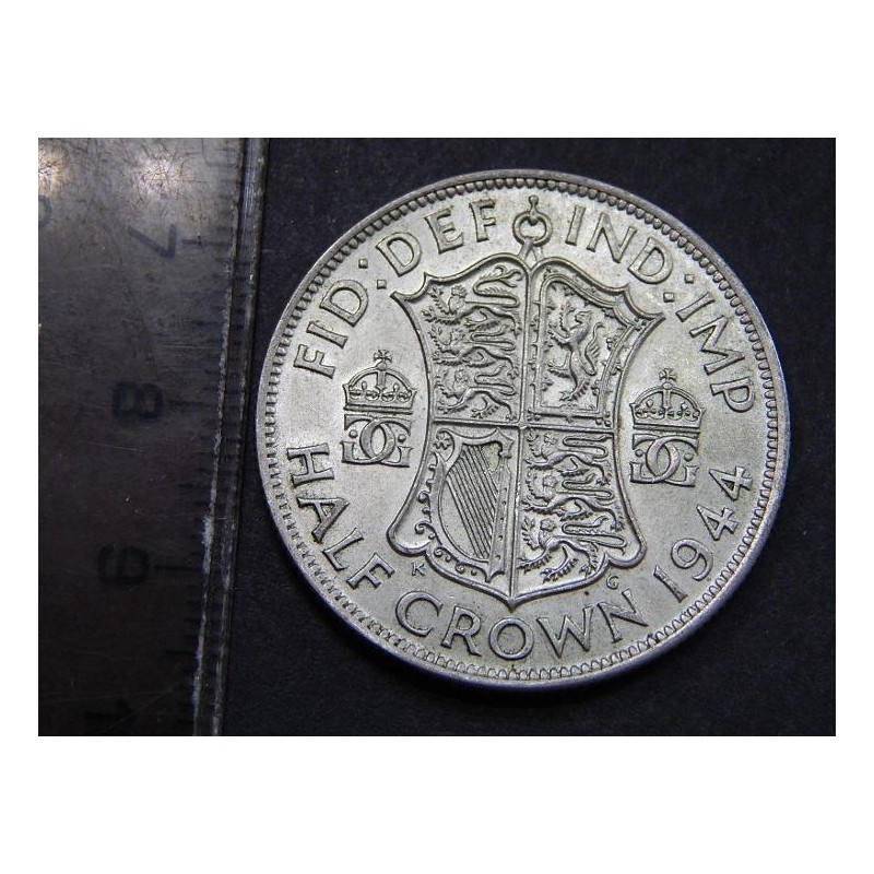 Anglie ½ Crown 1944 Ag UNC-BU č36111 