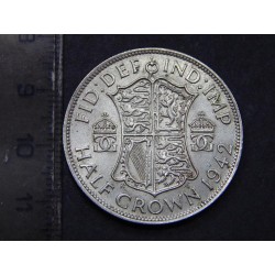 Anglie ½ Crown 1942 Ag UNC č36101 