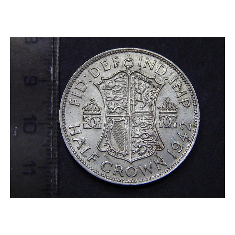 Anglie ½ Crown 1942 Ag UNC č36101 