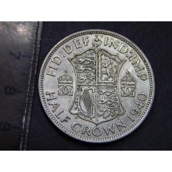 Anglie ½ Crown 1940 Ag UNC-BU č36119 