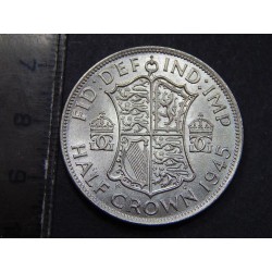Anglie ½ Crown 1945 Ag BU č36117 
