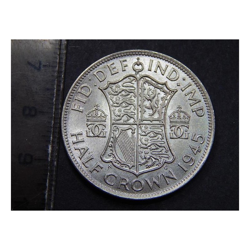 Anglie ½ Crown 1945 Ag BU č36117 