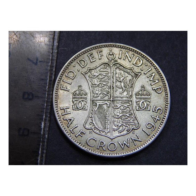 Anglie ½ Crown 1945 Ag UNC č36115 
