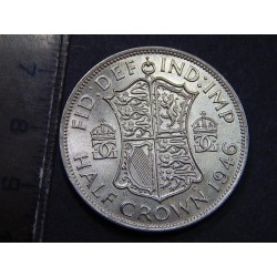 Anglie ½ Crown 1946 Ag UNC-BU č36118 