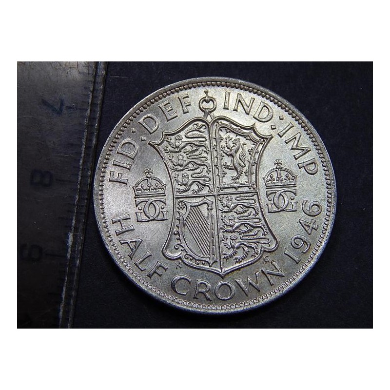 Anglie ½ Crown 1946 Ag UNC-BU č36118 