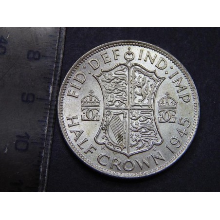 Anglie ½ Crown 1945 Ag UNC-BU č36109 