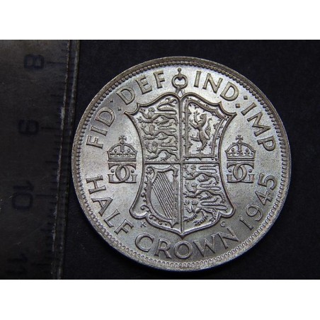 Anglie ½ Crown 1945 Ag UNC-BU č36102 