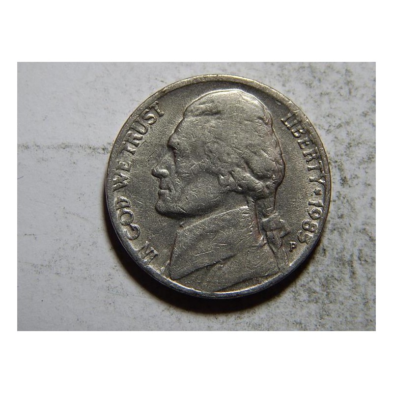 USA 5 Cents 1985P VF č21039 USA 5 Cents 1985P VF č21039