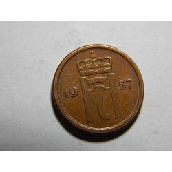 Norsko 1 Ore 1957 XF č38228