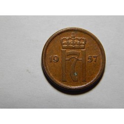 Norsko 1 Ore 1957 XF č38219