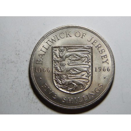 Jersey 5 Shillings 1966 výroční UNC č23004