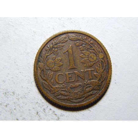 Nizozemí 1 Cent 1924 R - nejvzácnější!!! XF č10028