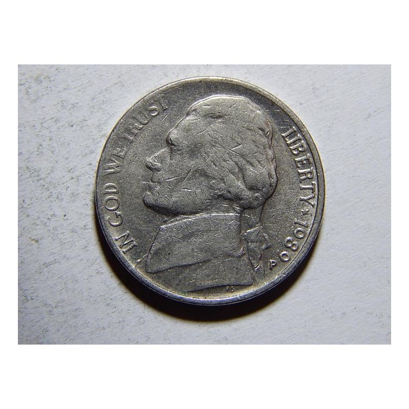 USA 5 Cents 1989P VF č11483 USA 5 Cents 1989P VF č11483