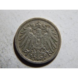 Německo Císařství 5 Pfennig 1908 D R XF č32808