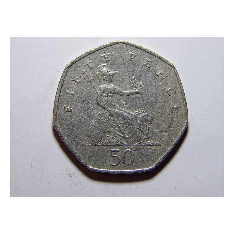 Anglie 50 Pence 1997 VF-XF č21543 Anglie 50 Pence 1997 VF-XF č21543