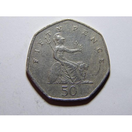 Anglie 50 Pence 1997 VF-XF č21543