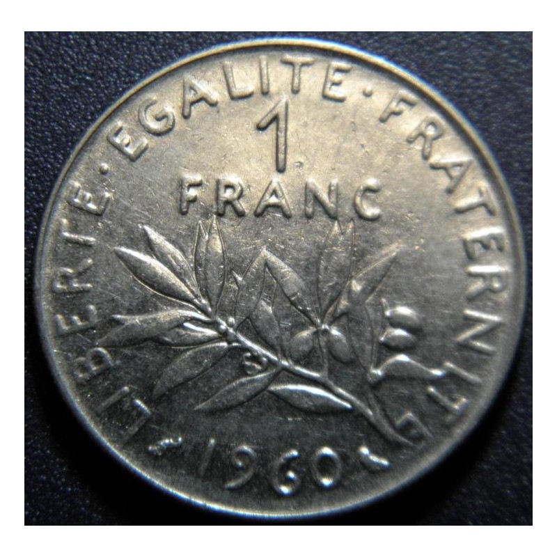 Francie 1 Franc 1960 XF č33248 Francie 1 Franc 1960 XF č33248