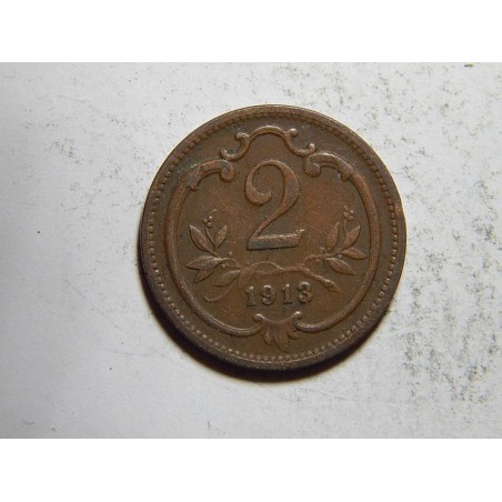 František Josef I. 2 Heller 1913 XF č20397