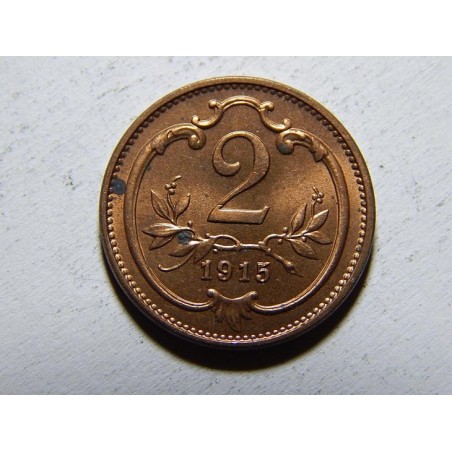 František Josef I. 2 Heller 1915 UNC č28675