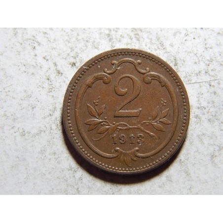 František Josef I. 2 Heller 1913 UNC č21356