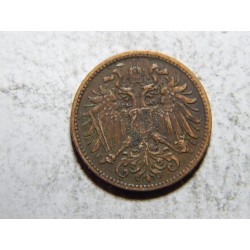 František Josef I. 2 Heller 1897 XF č21000