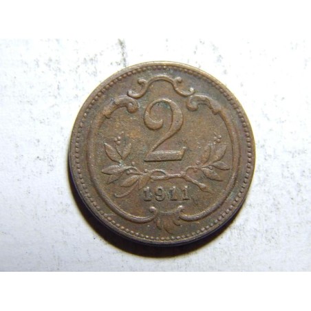 František Josef I. 2 Heller 1911 XF č29475