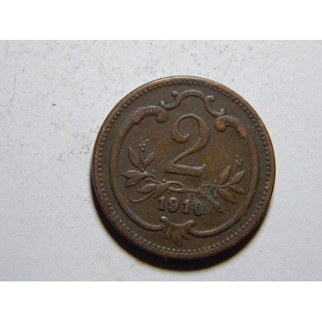 František Josef I. 2 Heller 1910 VF-XF č29841