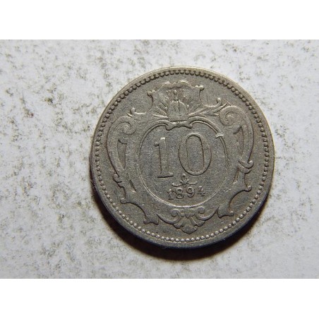 František Josef I. 10 Heller 1894 VF-XF č21359
