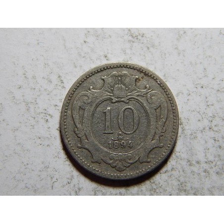 František Josef I. 10 Heller 1894 VF č21498
