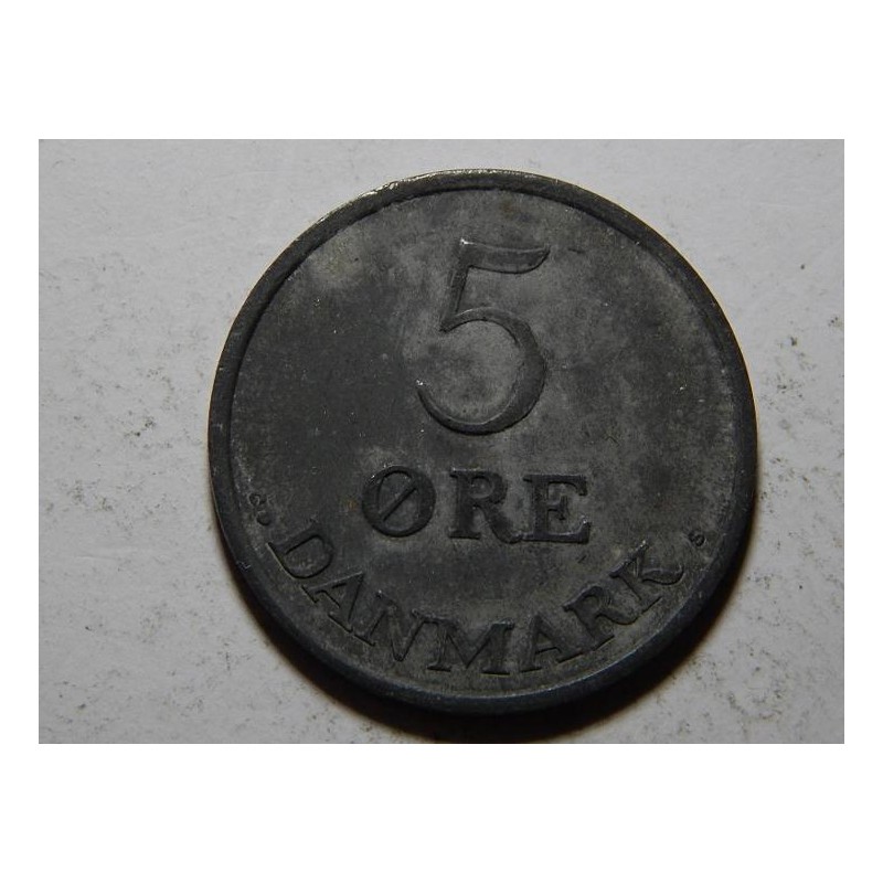 Dánsko 5 Ore 1959 CS Zn XF č20793 Dánsko 5 Ore 1959 CS Zn XF č20793