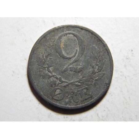 Dánsko 2 Ore 1942 NS Zn VF č20737