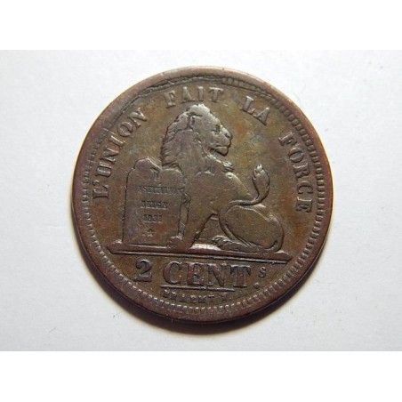 Belgie F. legenda 2 Centimes 1835 VF-XF VZÁCNÉ č36403