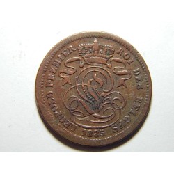 Belgie F. legenda 2 Centimes 1835 VF-XF VZÁCNÉ č36403