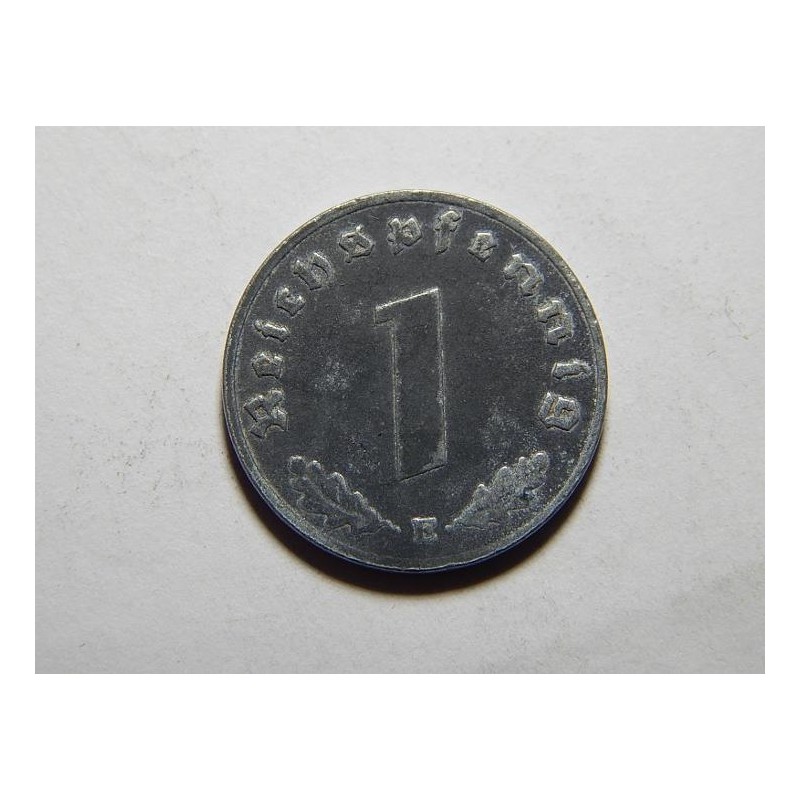 Německo 3. Říše 1 Reichspfenig 1943 E F-VF č29773 Německo 3. Říše 1 Reichspfenig 1943 E F-VF č29773