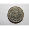 Německo Císařství 5 Pfenig 1908 D XF č29758
