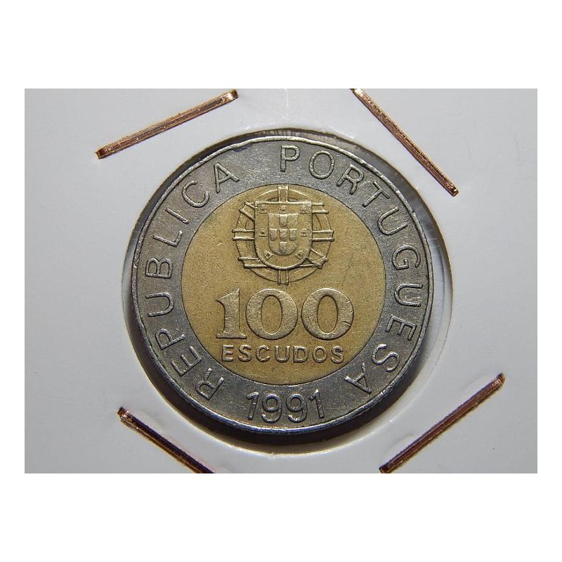 Portugalsko 100 Escudos 1991 VF-XF č00319 Portugalsko 100 Escudos 1991 VF-XF č00319