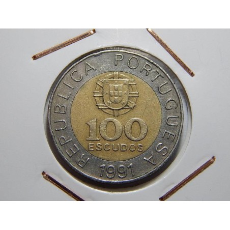 Portugalsko 100 Escudos 1991 VF-XF č00319