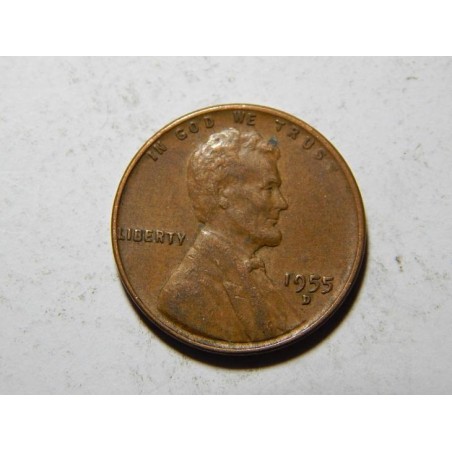 USA 1 Cent 1955 D XF č37025