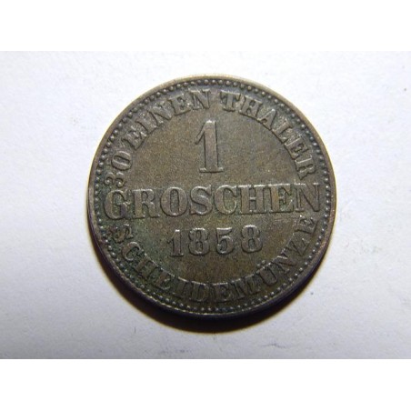 Německo Hannover 1 Groschen 1858B XF č22052