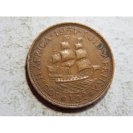 Jižní Afrika ½ Penny 1951 VF-XF č36257
