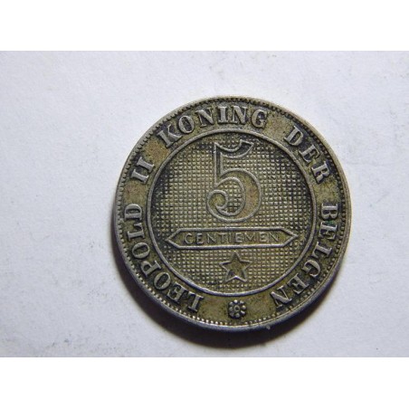 Belgie N. legenda 5 Centimes 1900 R XF č21063
