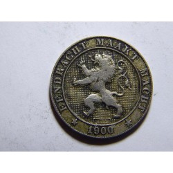 Belgie N. legenda 5 Centimes 1900 R XF č21063