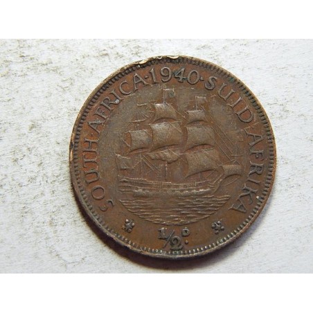 Jižní Afrika ½ Penny 1940 R F-VF č36200