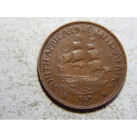 Jižní Afrika ½ Penny 1938 RR XF č36260